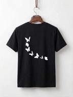 Girls Maysa Kitten & Butterfly Double-Sided Graphic Tee
