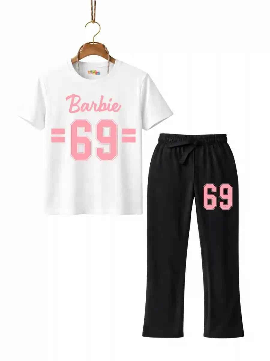 Mini Kidi’sBarbie 69 Printed trouser Set (Copy)