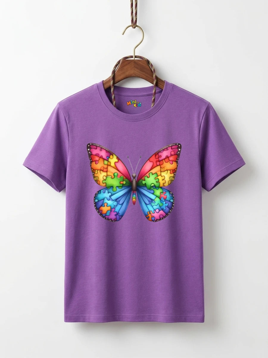 Rainbow Puzzle Butterfly