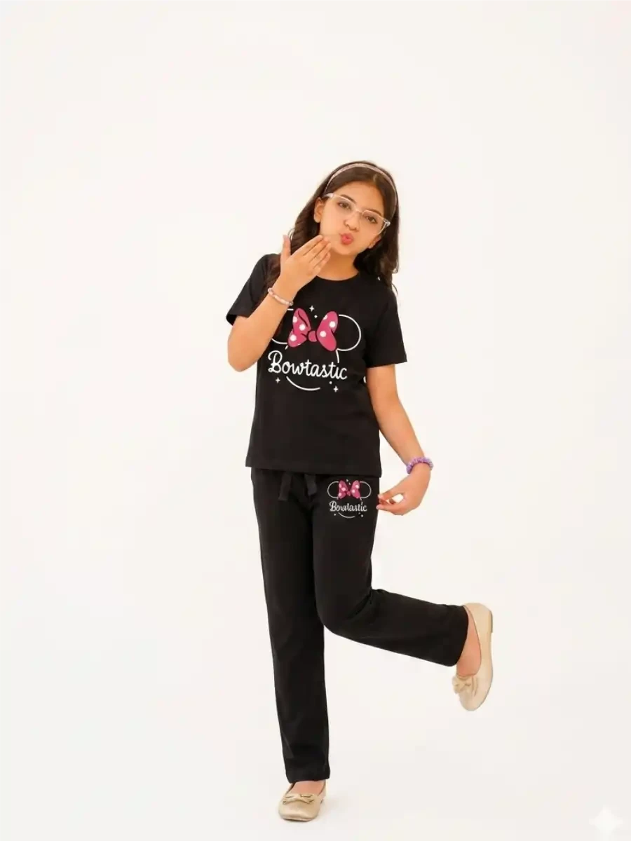 Mini Kidi’s Bowtastic Printed trouser Set (Copy)