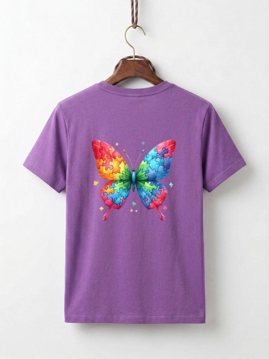 Rainbow Puzzle Butterfly