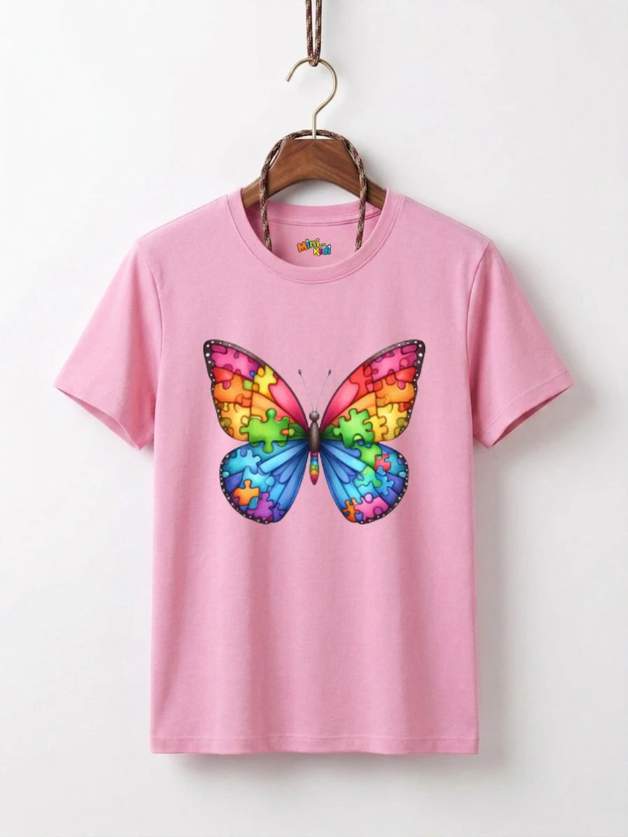 Rainbow Puzzle Butterfly