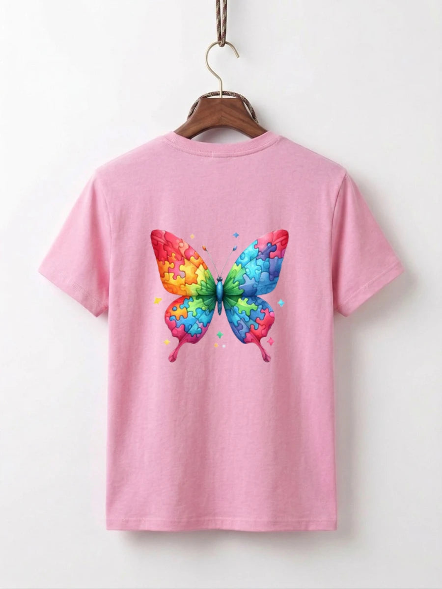 Rainbow Puzzle Butterfly