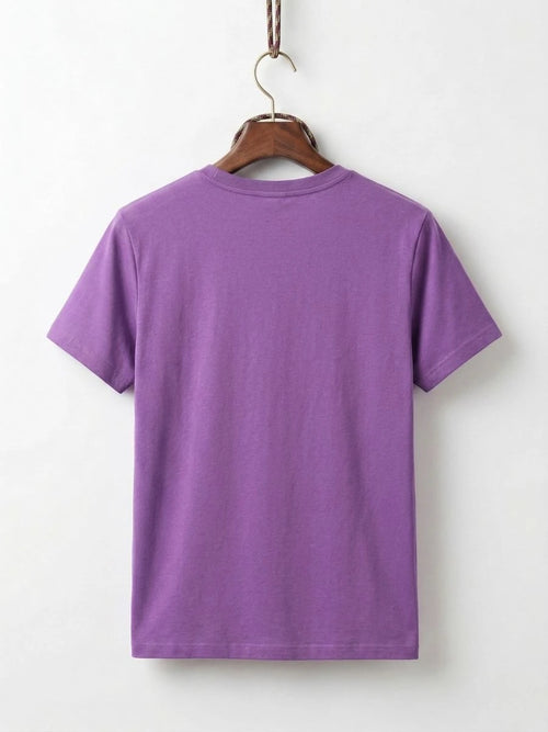 Cotton Jersey Tee Regal Purple