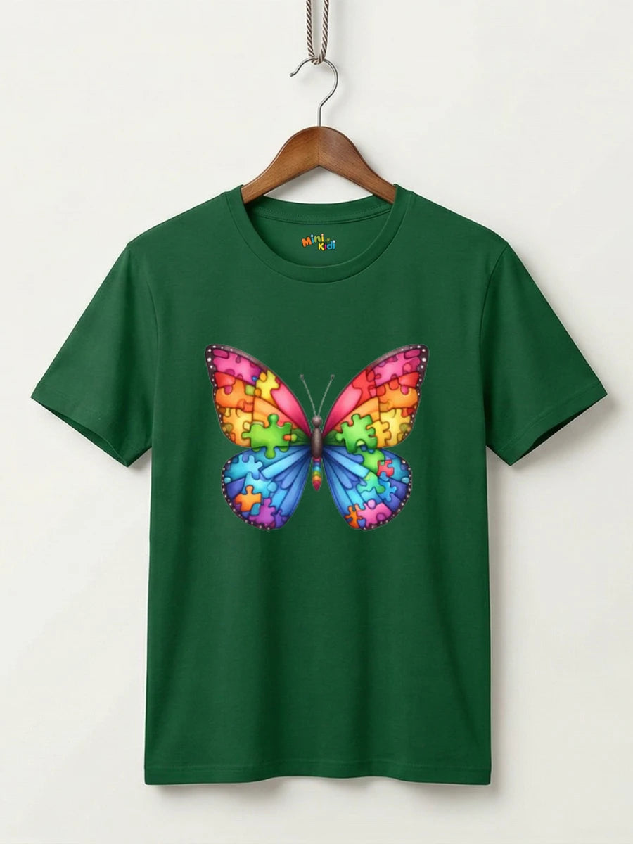 Rainbow Puzzle Butterfly