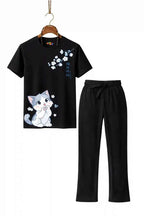 Mini Kidi’s Cute Kitty Printed Trouser Set (Copy)