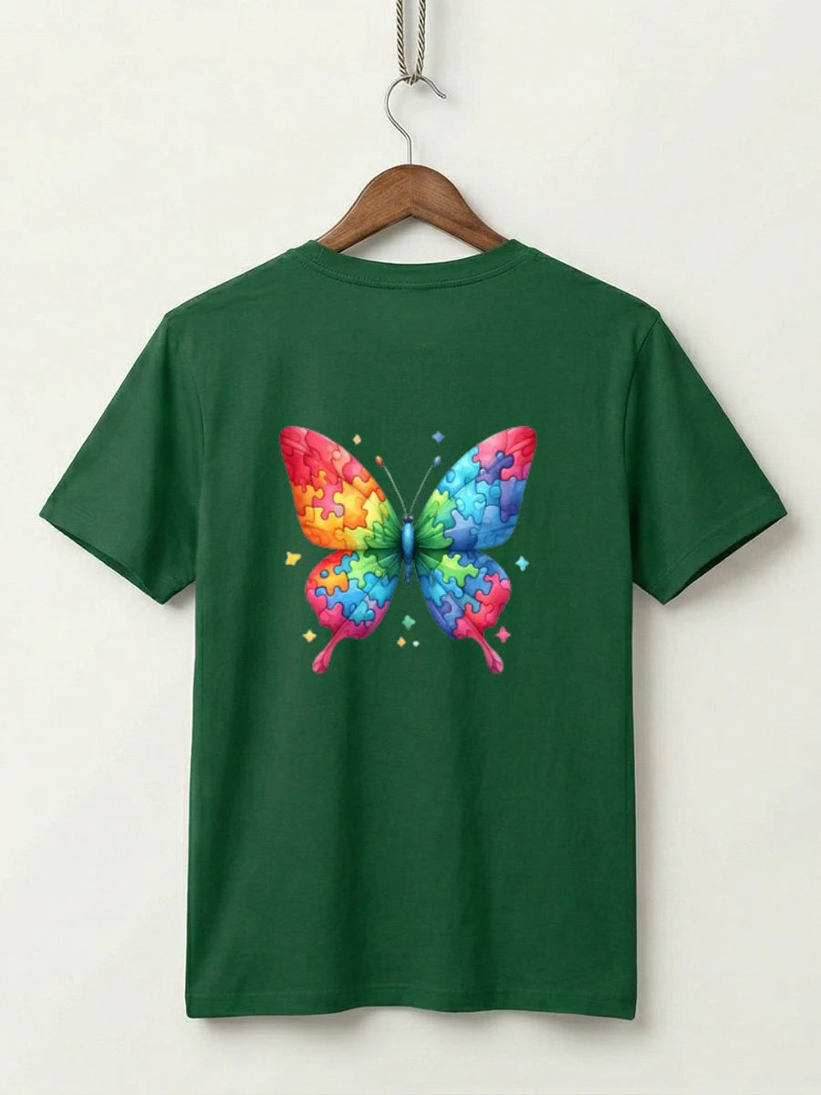 Rainbow Puzzle Butterfly