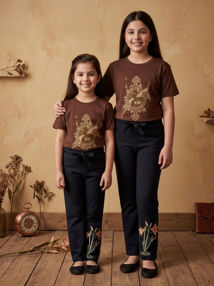 Vintage Phoenix Chocolate Brown & Black