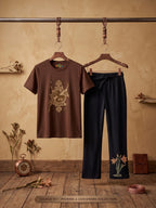 Vintage Phoenix Chocolate Brown & Black