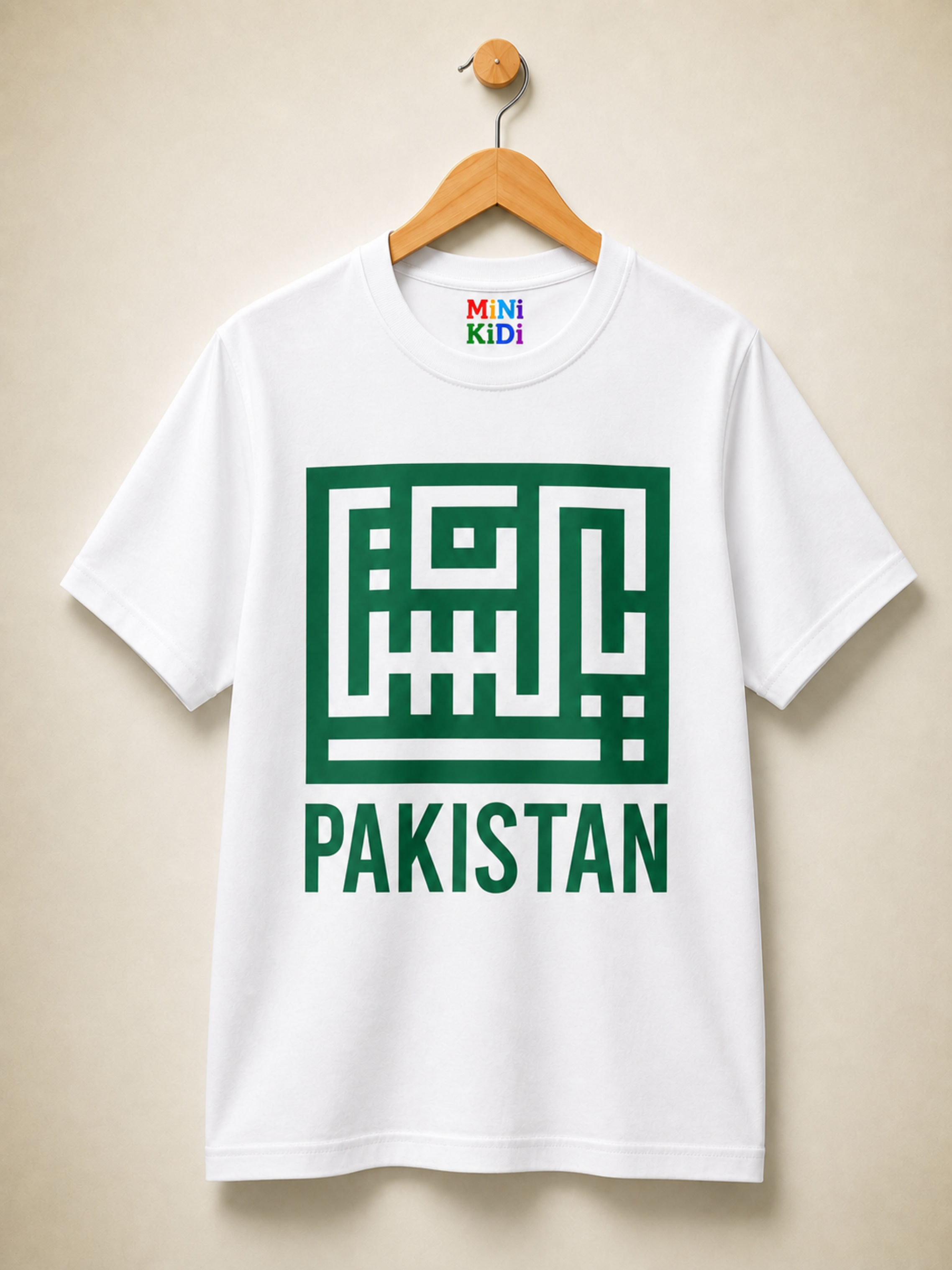 Pakistan Kufic Calligraphy Graphic T-Shirt – Mini Kidi