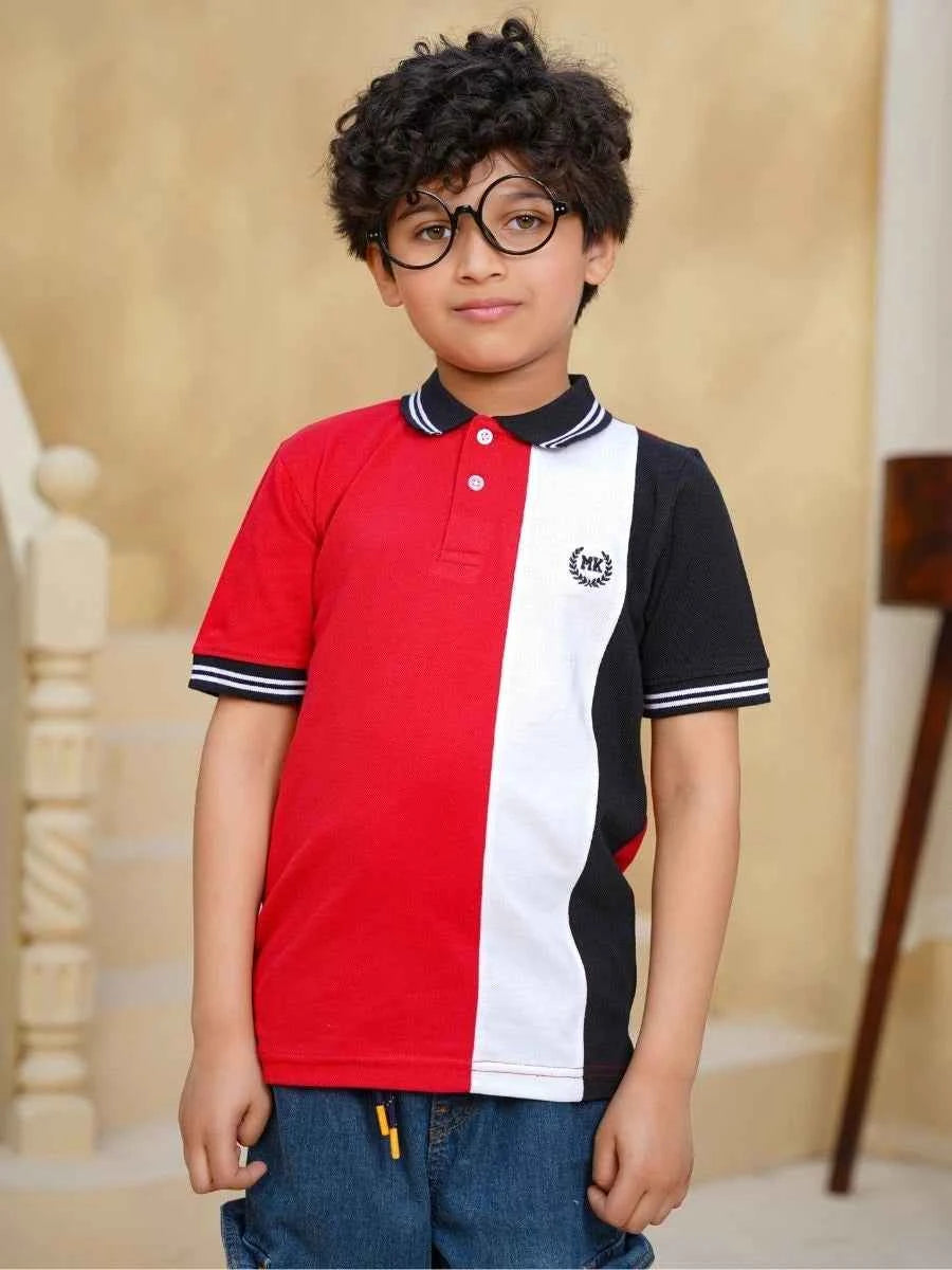 Contrast Panel Polo