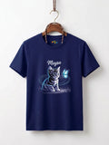 Girls Maysa Kitten & Butterfly Double-Sided Graphic Tee