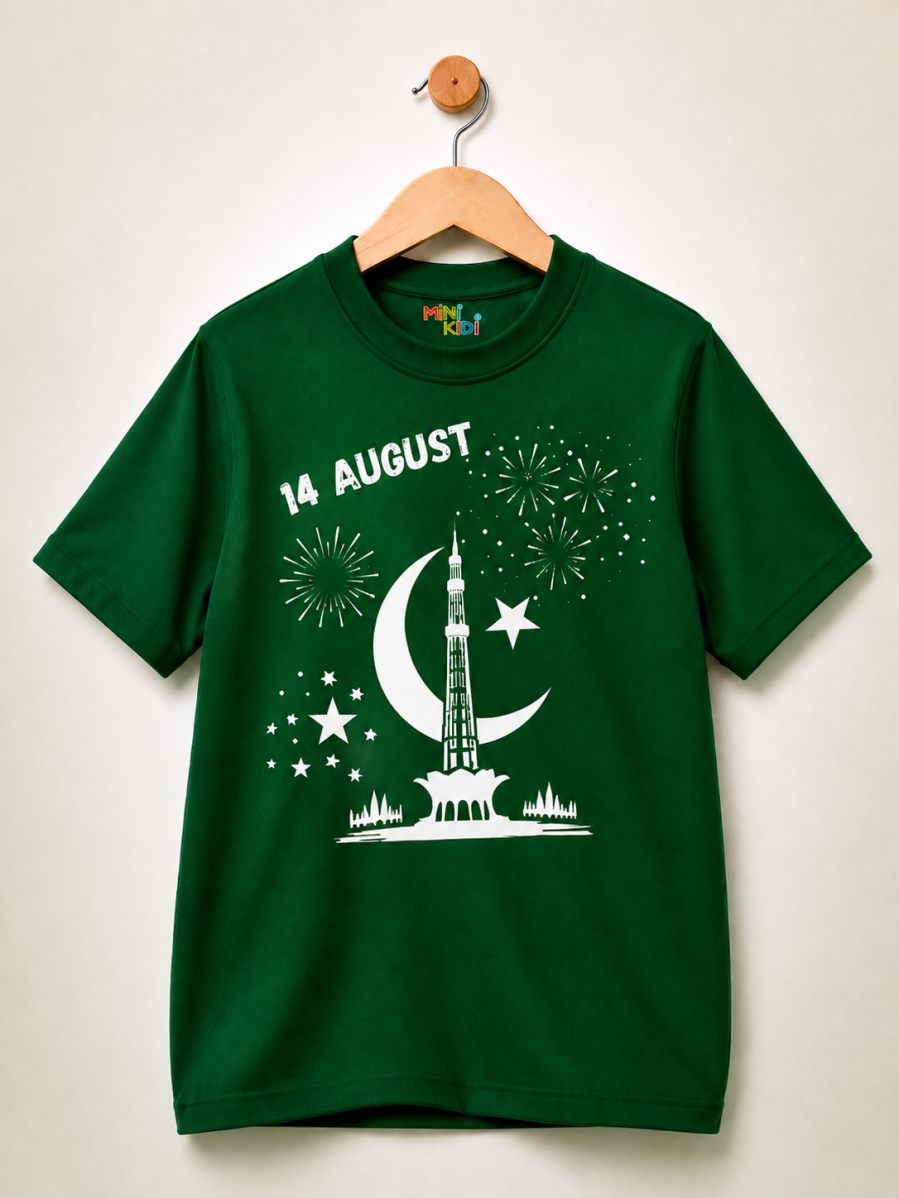 MiniKidi 14th August Minar-e-Pakistan Graphic T-Shirt ⭐