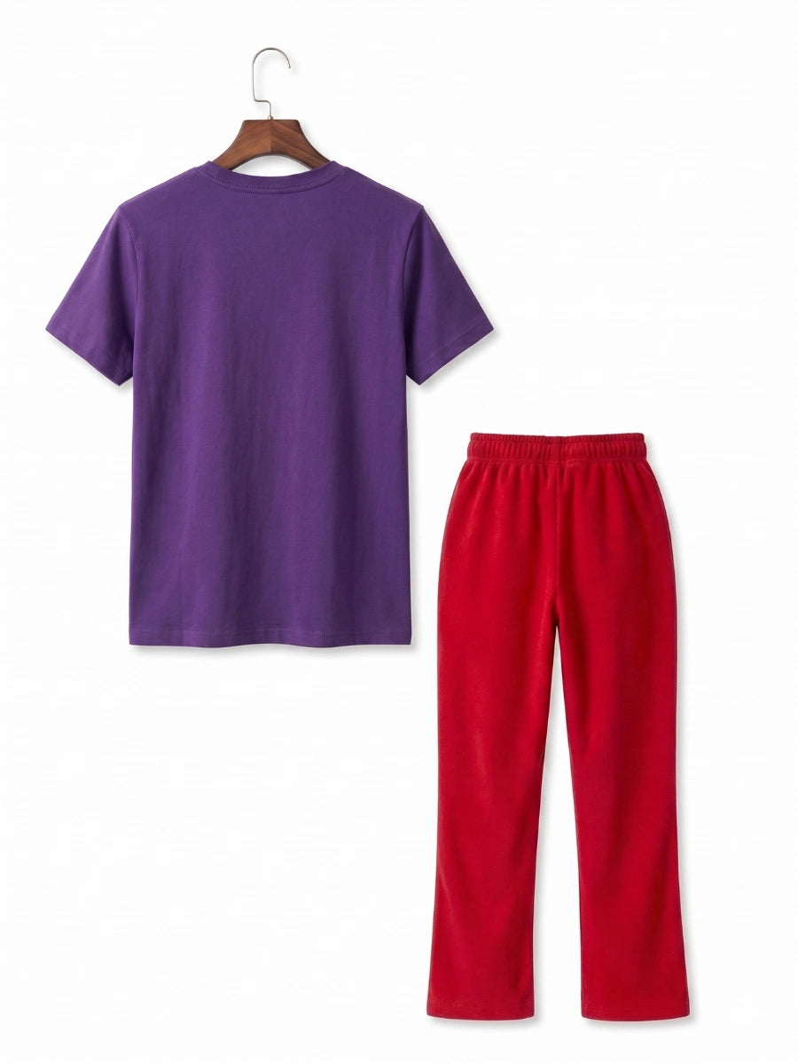 Metallic Butterfly Cotton Suit Set