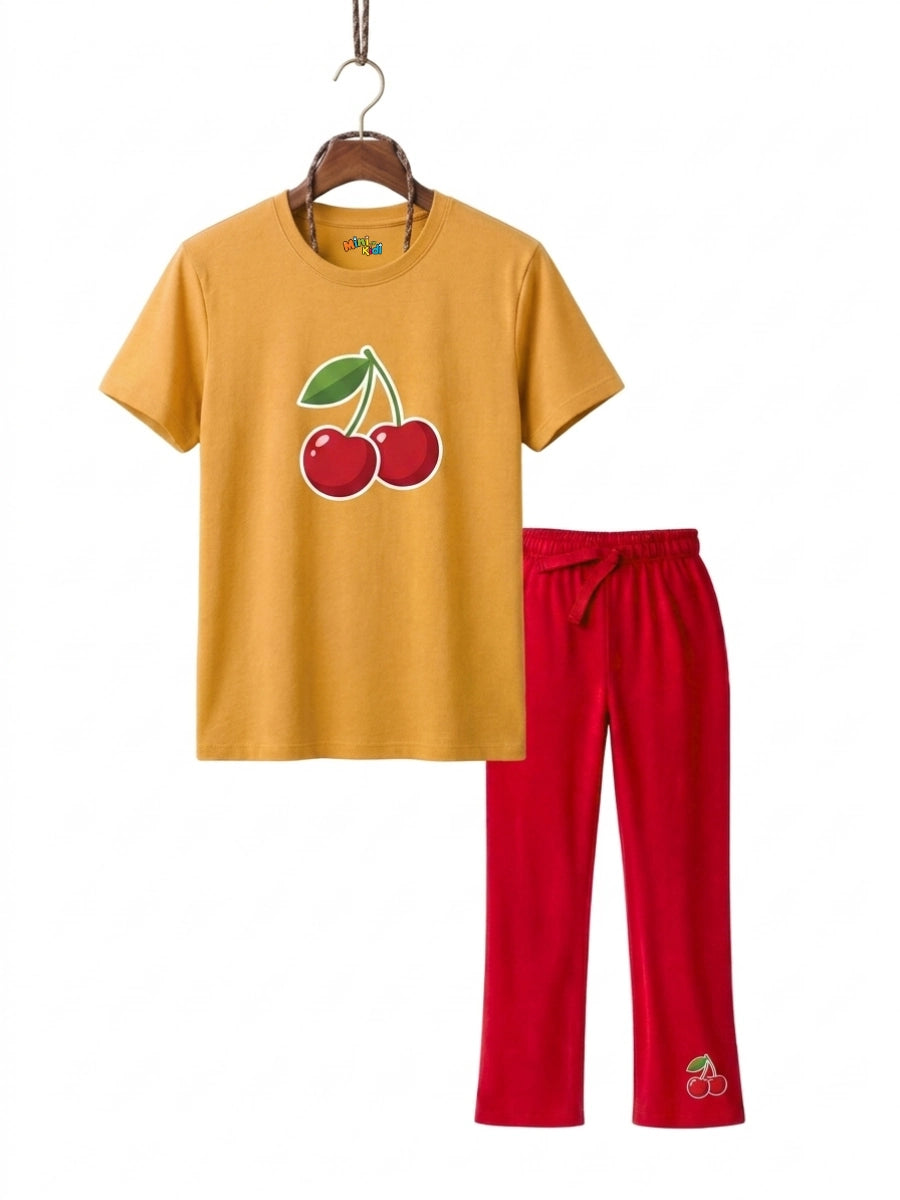 Cherry Pop Cotton Suit Set