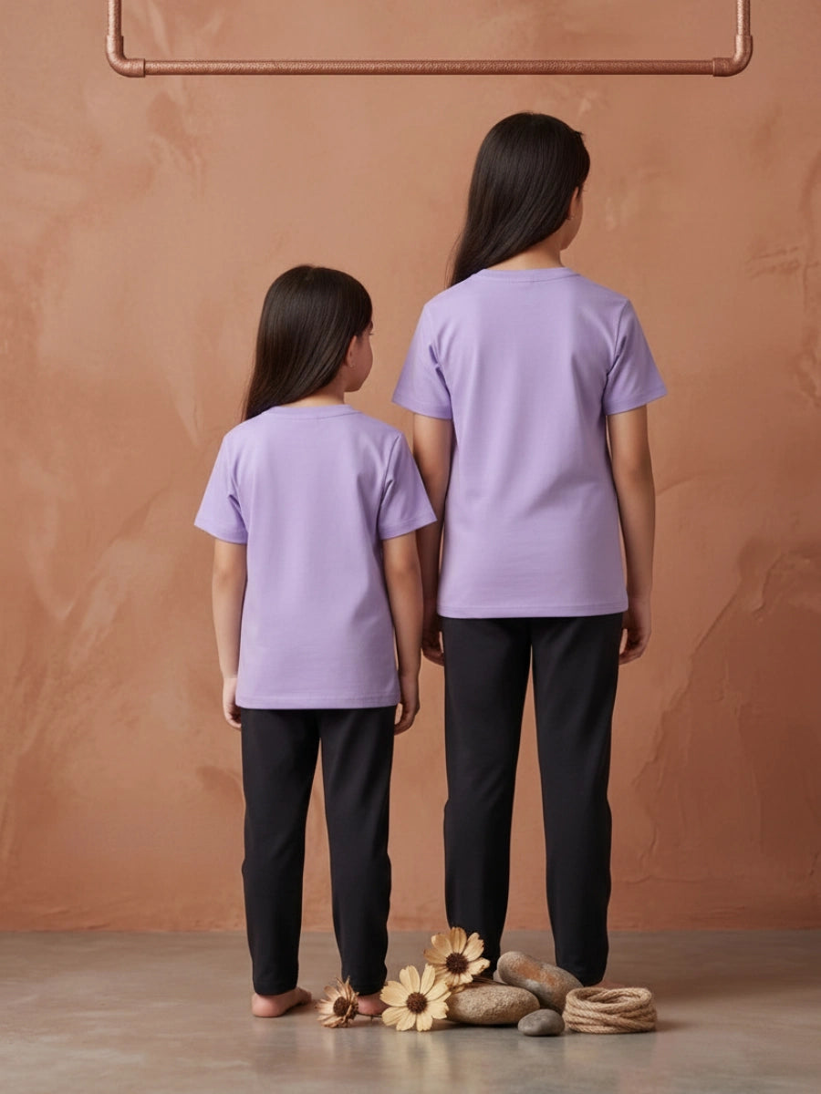 Lavender Daisy Cotton Suit Set