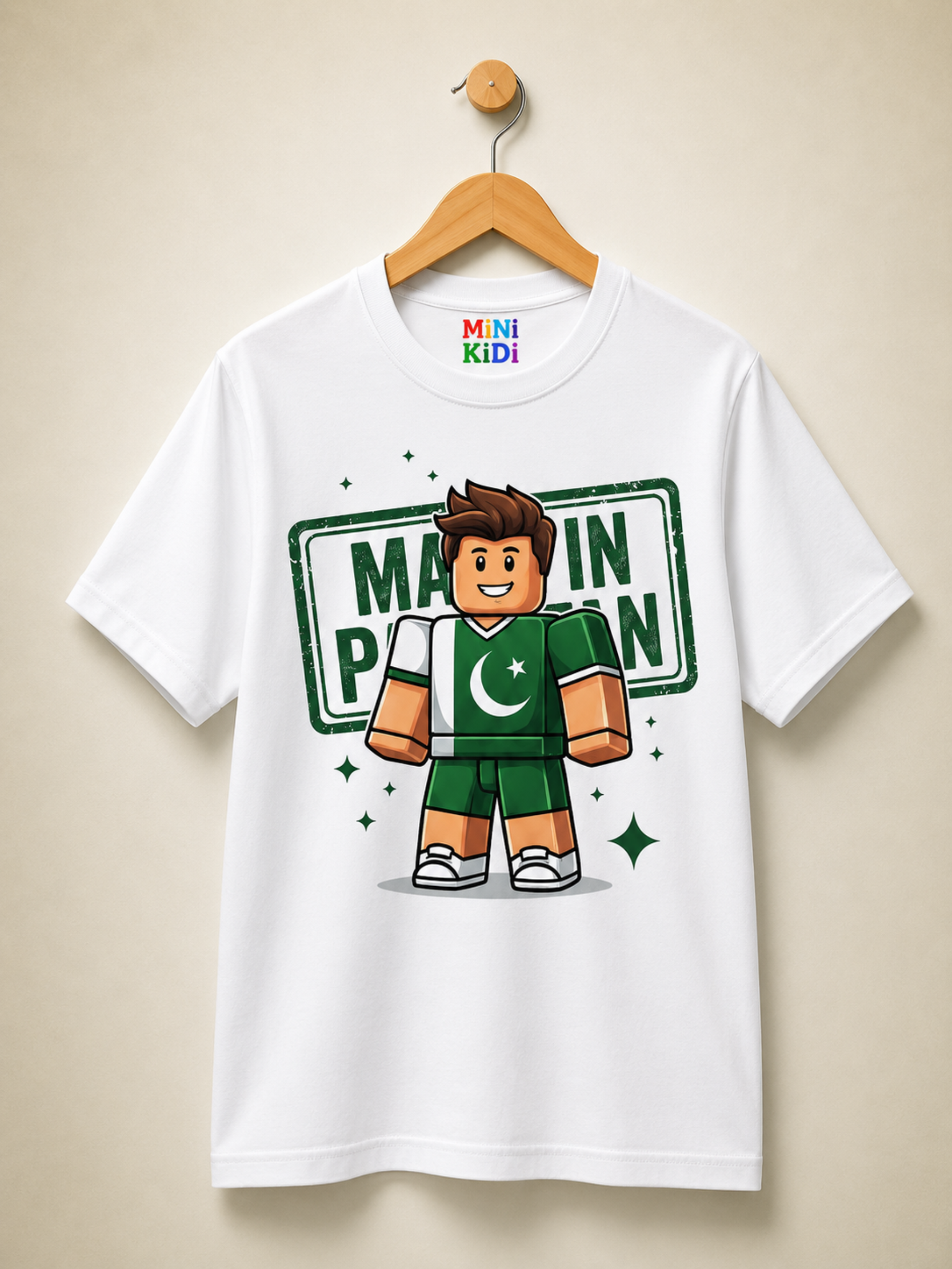 Made in Pakistan Roblox Graphic T-Shirt – Mini Kidi