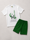 Pakistan Independence Day Kids T-Shirt & Shorts Set – MiniKidi ⭐