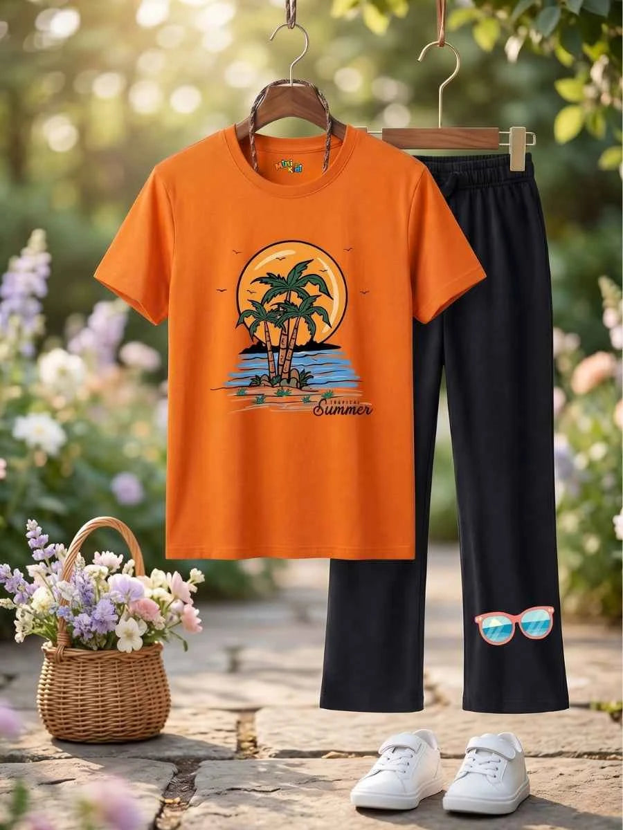 Tropical Summer Cotton Suit Set (Copy)