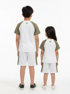 Unisex Premium "Mini Kidi" Olive & White