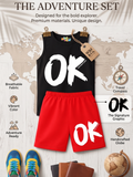 "OK Adventure" Premium Cotton Sando Set