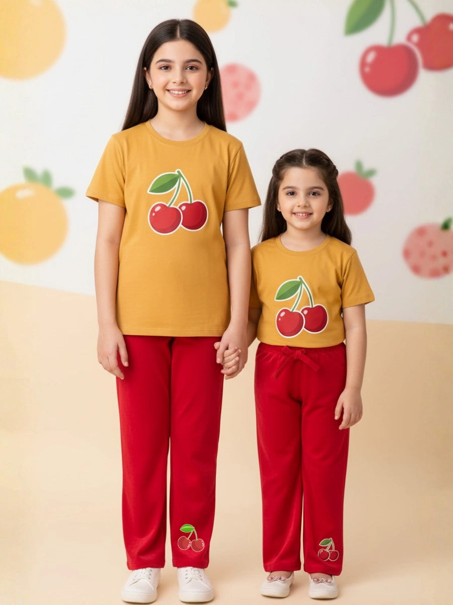 Cherry Pop Cotton Suit Set