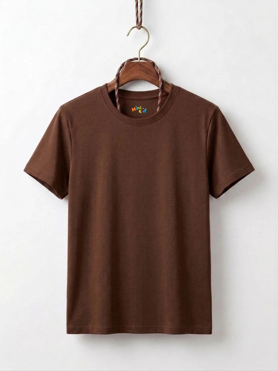 Cotton Jersey Tee Brown
