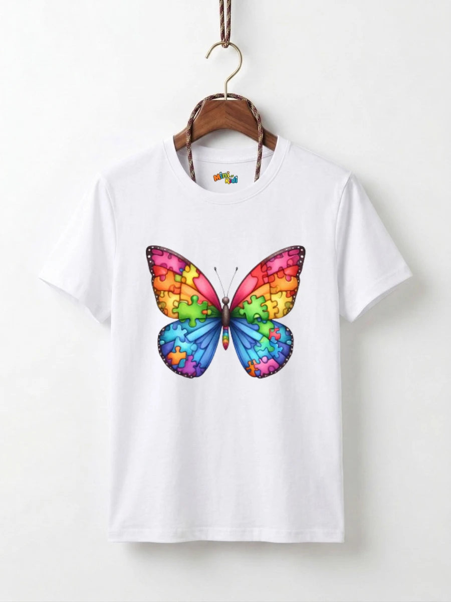 Rainbow Puzzle Butterfly