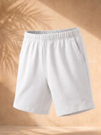 Cotton Jersey Shorts - White