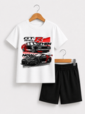 GTR Racing Black Shorts Set for Kids