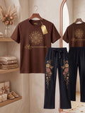 "Aura" Golden Mandala Suit Set