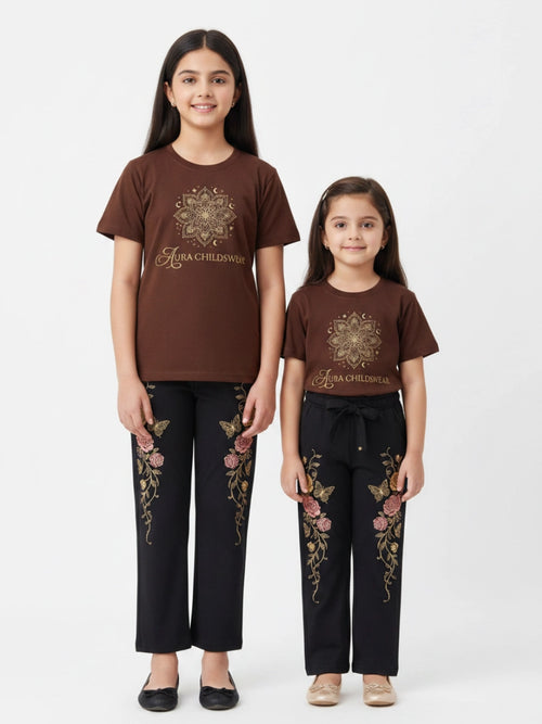 "Aura" Golden Mandala Suit Set