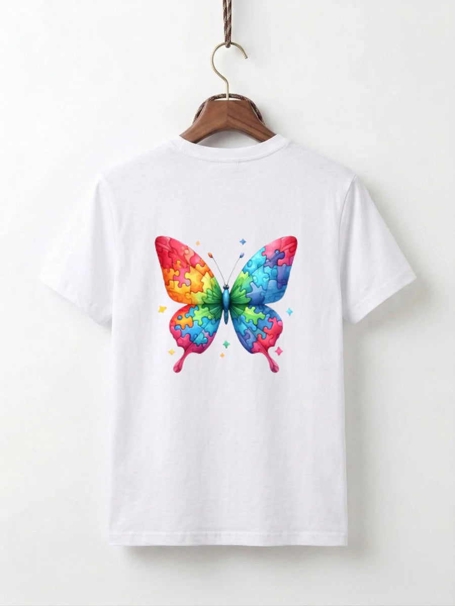 Rainbow Puzzle Butterfly