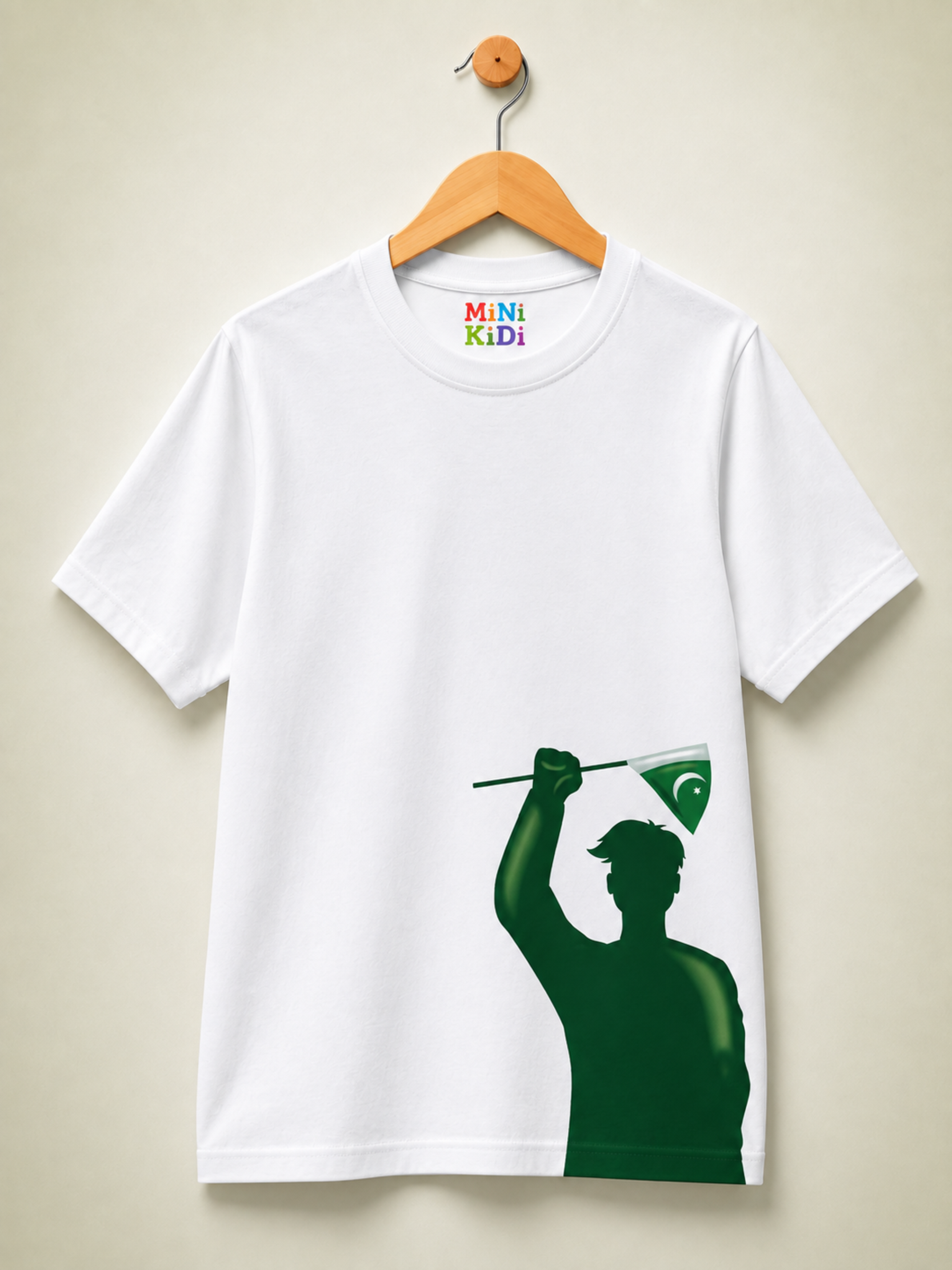 Pakistan Flag Bearer Graphic T-Shirt – Mini Kidi
