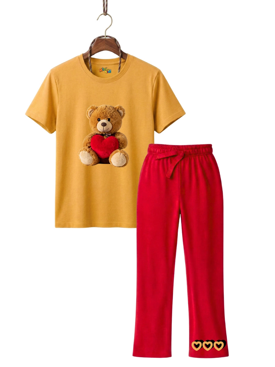 Teddy Love Cotton Suit Set