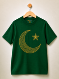 Golden Crescent & Star Graphic T-Shirt – Mini Kidi