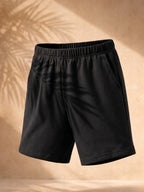 Cotton Jersey Shorts - Jet Black