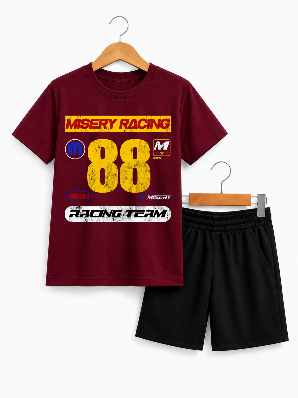 Misery Racing 88 Graphic Kids T-Shirt & Shorts Set