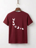 Girls Maysa Kitten & Butterfly Double-Sided Graphic Tee