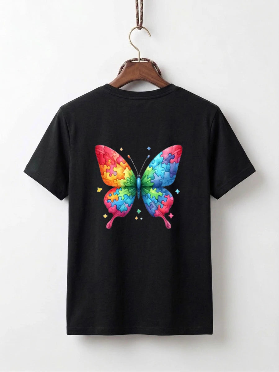 Rainbow Puzzle Butterfly