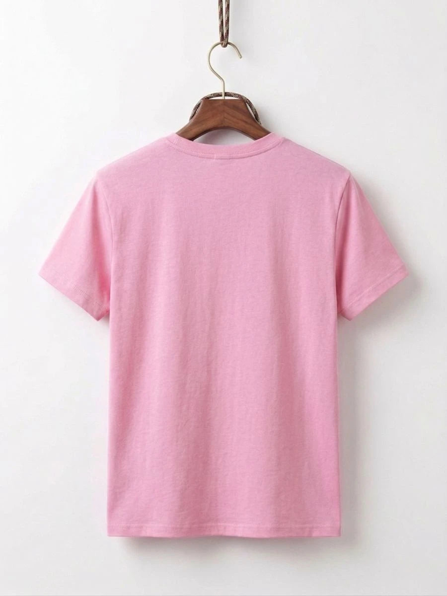 Cotton Jersey Tee Pink