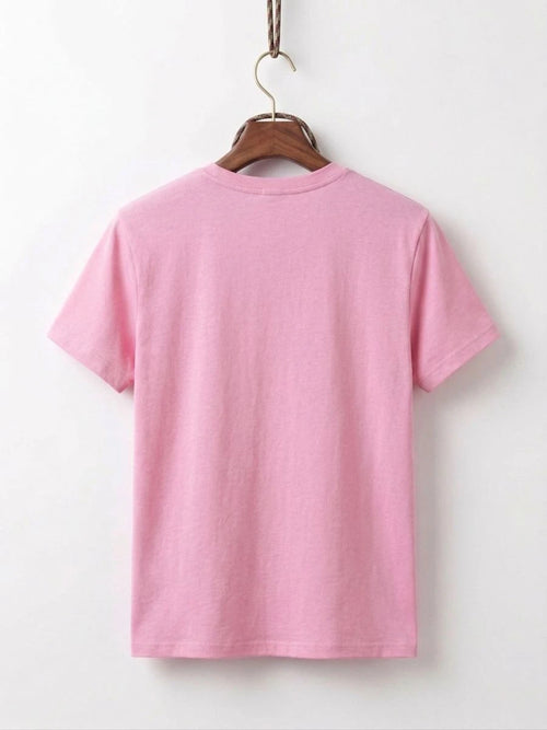 Cotton Jersey Tee Pink