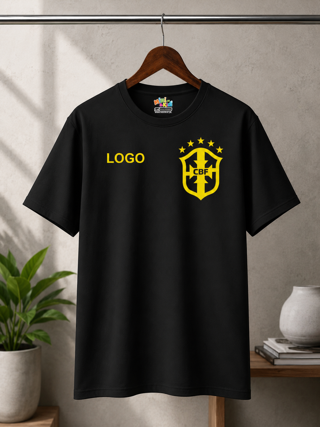 Neymar Jr Brazil Black Edition Football T-Shirt