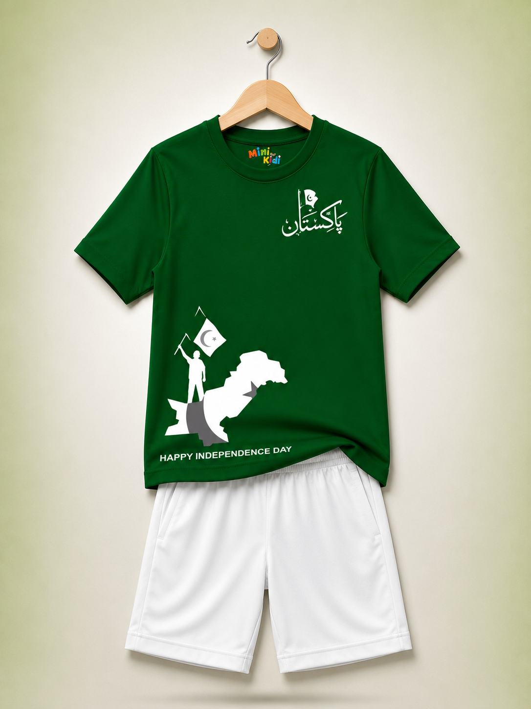 Pakistan Independence Day Kids T-Shirt & Shorts Set – MiniKidi