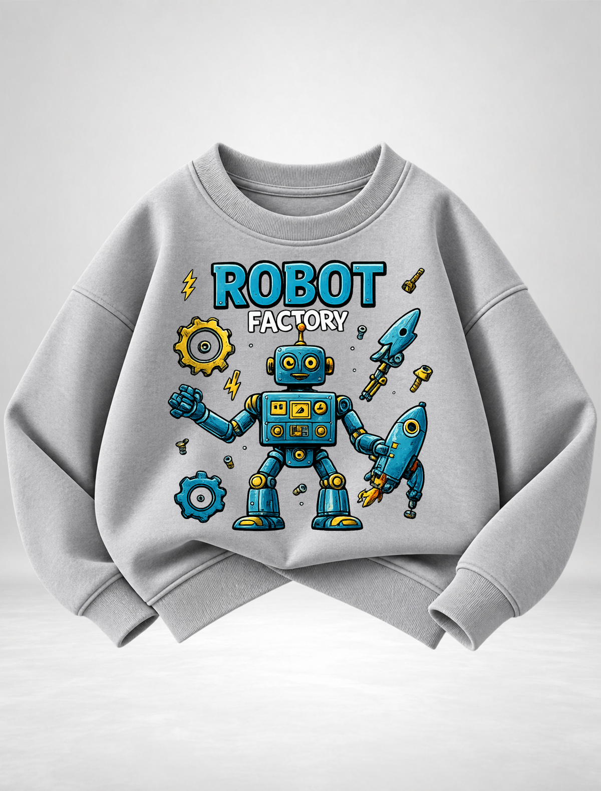 Boys “Robot Factory” Graphic Sweatshirt