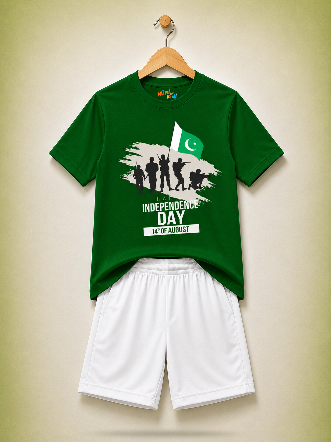 Pakistan Independence Heroes Kids T-Shirt & Shorts Set – MiniKidi ⭐