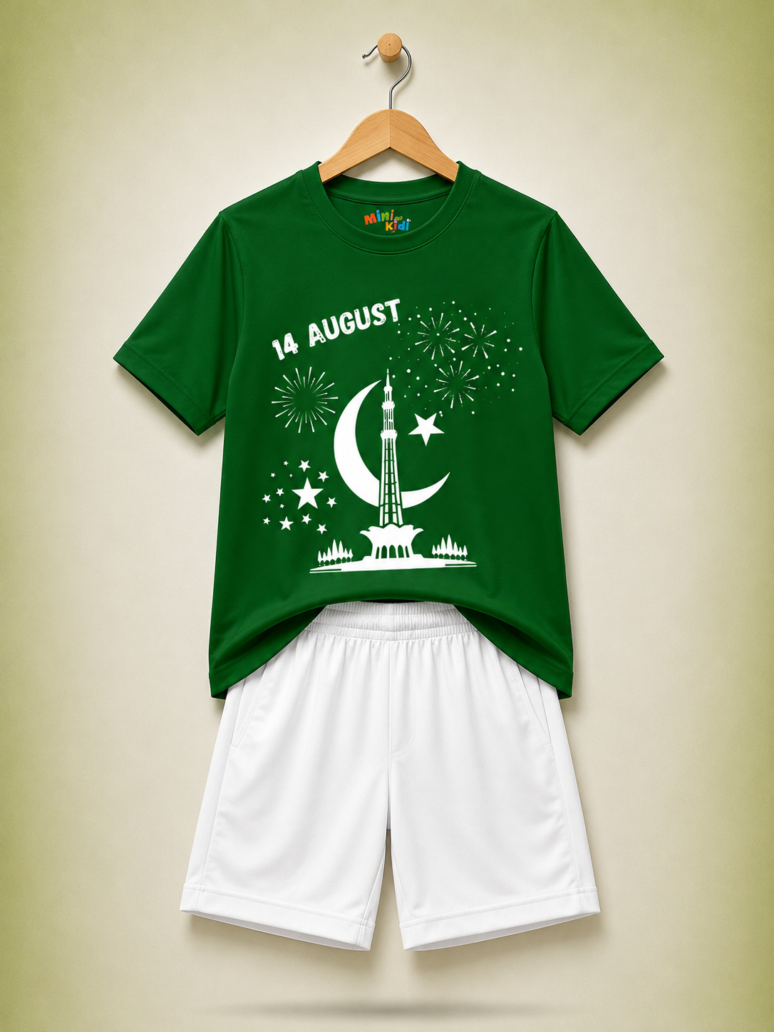 14 August Celebration Kids T-Shirt & Shorts Set – MiniKidi ⭐