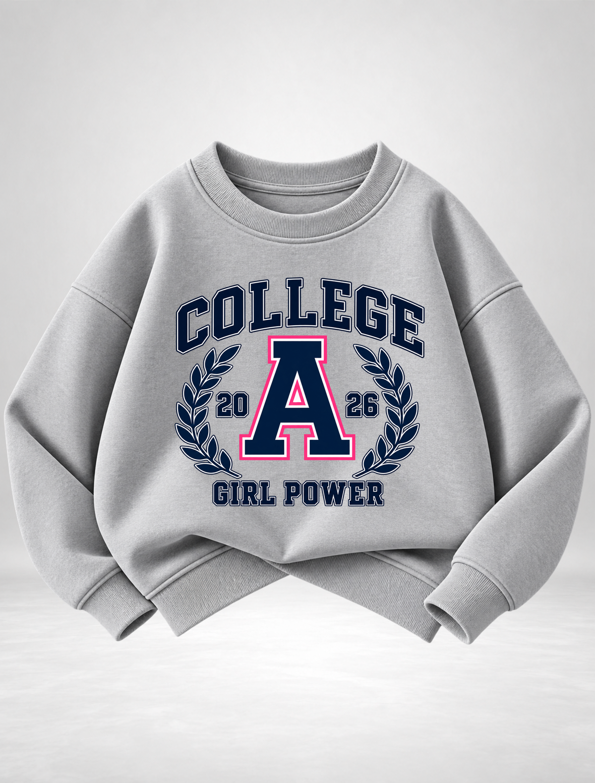 College Girl Power Varsity Sweatshirt 🎓✨