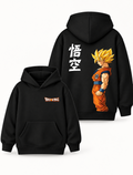 Boys Dragon Ball Goku Graphic Hoodie – Black | MiniKidi