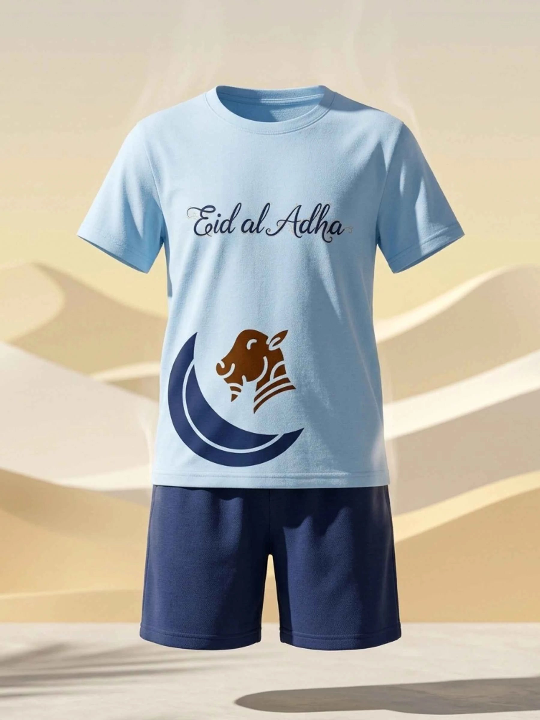 Eid ul Adha Sky Blue Short Set